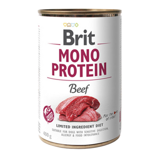 Brit Mono Protein Beef - Монопротеиновые консервы с говядиной, 400 г