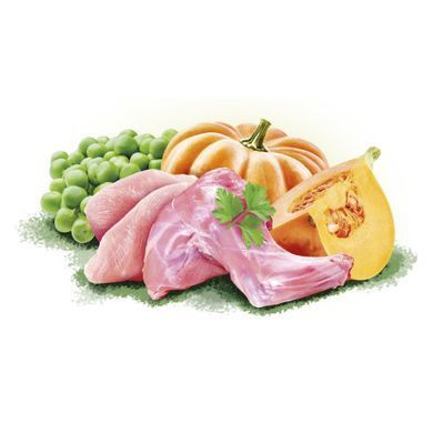 Brit Mono Protein Christmas Rabbit Рождественский ужин влажный корм с кроликом для собак, 400 г