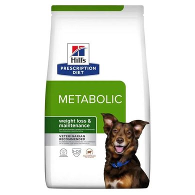 Hill’s Prescription Diet Canine Metabolic Сухой диетический корм из ягненка и риса для контроля и снижения веса у собак