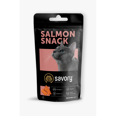 Savory Snack Salmon Лакомство для поощрения кошек с лососем 60 г