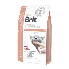 Brit Grain-Free VetDiets Cat Renal - Сухий беззерновий дієтичний корм для кішок з порушенням функції нирок, при хронічній нирковій недостатності, 2 кг