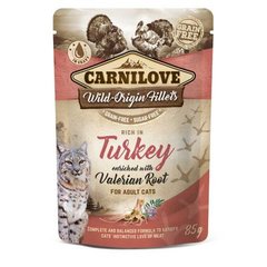 Carnilove Adult Cat Turkey with Valerian - Корм вологий для котів з індичкою і валеріаною, 85 г