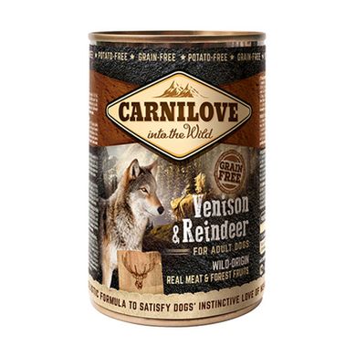 Carnilove Dog Venison&Reindeer - Паштет из мяса дичи и северного оленя для взрослых собак всех пород, 400 г