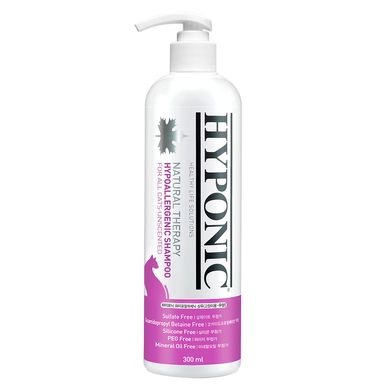 Hyponic Hypoallergenic Shampoo Гипоаллергенный шампунь с подсолнечным маслом и жожоба без аромата для кошек 300 мл