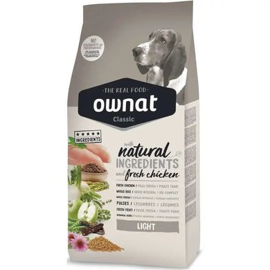 Ownat Classic Dog Adult Light Сухий корм зі свіжим м'ясом для собак усіх порід з надмірною вагою 4 кг