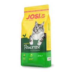Josera JosiCat Crunchy Poultry - Повнораційний сухий корм з м'ясом свійської птиці для дорослих кішок, 10 кг