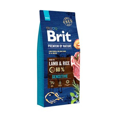 Brit Premium by Nature Sensitive Lamb - Сухой корм с ягнятиной без пшеницы для собак всех пород, а также собак с чувствительным пищеварением, 1 кг