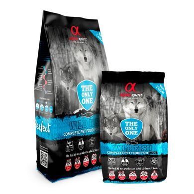 Alpha Spirit The Only One Wild Fish Альфа Спирит Сухой корм с рыбой для собак, 3 кг