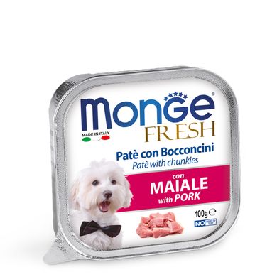 Monge Dog Fresh – Паштет для собак со свининой, 100 г