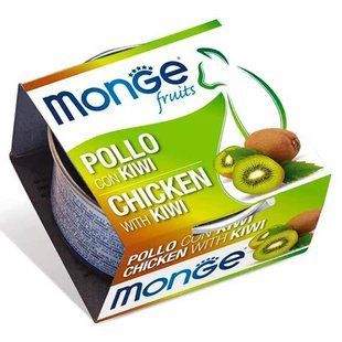 MONGE CAT WET Fruits Adult Вологий корм з куркою та ківі для дорослих котів, 80 г
