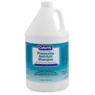 Davis Pramoxine Anti-Itch Shampoo Девіс Шампунь лікувальний від свербежу з 1% прамоксину гідрохлоридом для собак і котів, 3,8 л