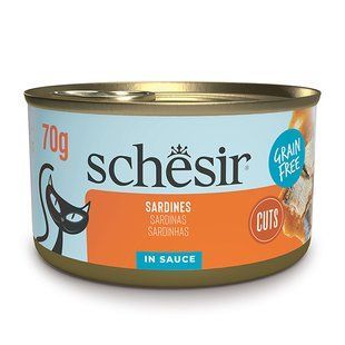 Schesir Grill Sardines Шезір Вологий корм з сардиною в соусі для котів, 70 г