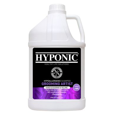 Hyponic Grooming Artist Shampoo Hand Scissoring & Volume Шампунь для ручної стрижки та об'єму для собак 3,8 л