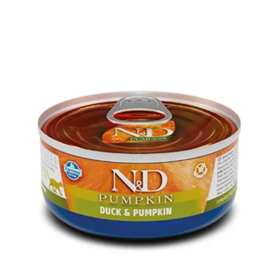 Farmina N&D Grain Free Pumpkin Duck Adult - Беззерновые консервы для взрослых кошек с уткой и тыквой, 70 г