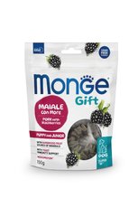 Monge Gift Dog Puppy and Junior Growth support Ласощі для цуценят зі свининою та ожиною