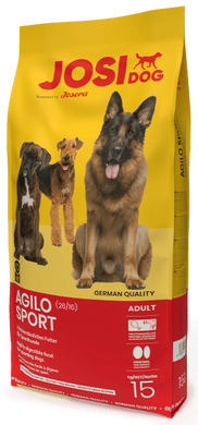 Josera JosiDog Agilo Sport - Сухой корм для взрослых собак с повышенными потребностями в энергии, 15 кг