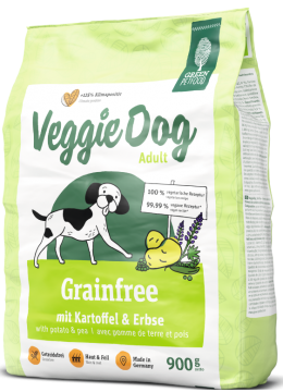 Green Petfood VeggieDog Grainfree - Сухий беззерновий вегетаріанський корм для собак, 900 г