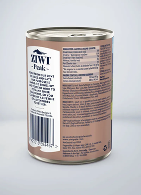 Ziwi Peak Original Series Зиви Полнорационный влажный корм для собак со вкусом Говядины, 390 г