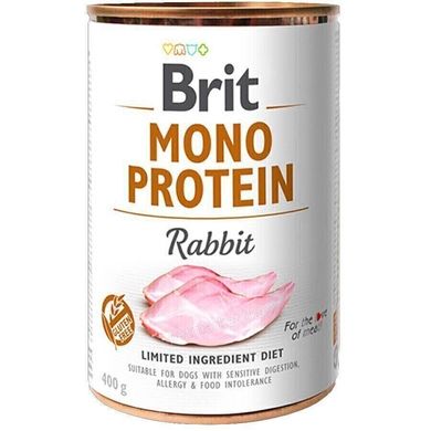 Brit Mono Protein Rabbit - Монопротеїнові консерви з кроликом, 400 г