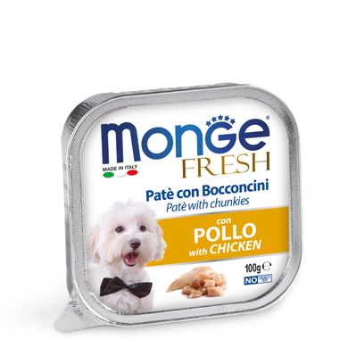 Monge Dog Fresh - Паштет для собак с курицей, 100 г