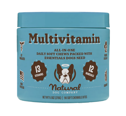 Мультивітамінний комплекс Multivitamin Natural Dog Company, 90 од в банці