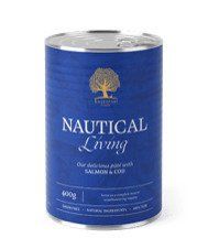 Essential Foods Nautical Living Pat&eacute; Консерви з лососем та тріскою для дорослих собак, 400 г