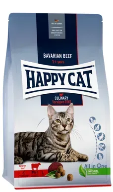 Happy Cat Culinary Voralpen-Rind Сухой корм с альпийской говядиной для взрослых кошек, 300 г