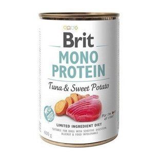 Brit Mono Protein Tuna and Sweet Potato - Монопротеиновые консервы с тунцом и бататом, 400 г