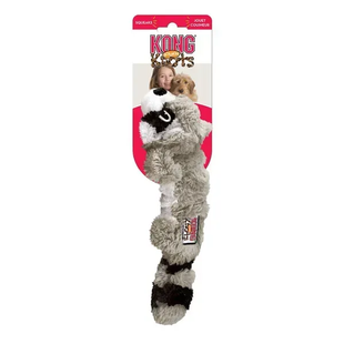 Kong Scrunch Knots Raccoon Конг Игрушка Енот Скранч Нотс для собак, M/L