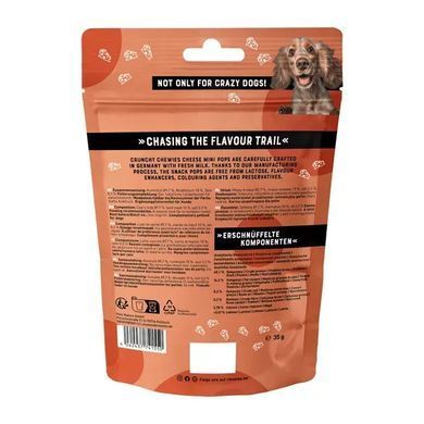Chewies KasePops Сырные хрустящие сушеные кубики с говядиной для собак, 35 г