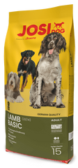 Josera JosiDog Lamb Basic - Сухий корм з ягнятком для дорослих собак усіх порід, 15 кг
