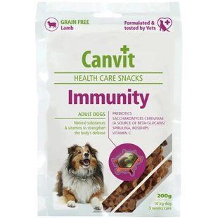 Canvit Immunity Лакомство с ягненком для укрепления иммунитета собак, 200 г