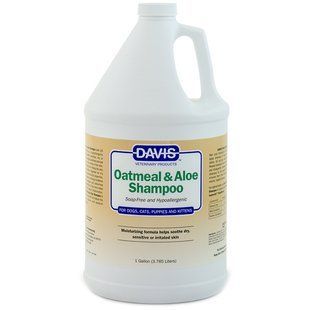 Davis Oatmeal & Aloe Shampoo Девіс Гіпоалергенний шампунь-концентрат з вівсяним борошном та алое  для собак і котів, 3,8 л