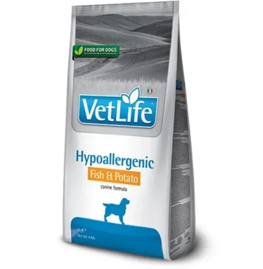 Farmina Vet Life Hypoallergenic Fish & Potato Сухой корм для взрослых собак при пищевой аллергии с рыбой и картофелем, 2 кг