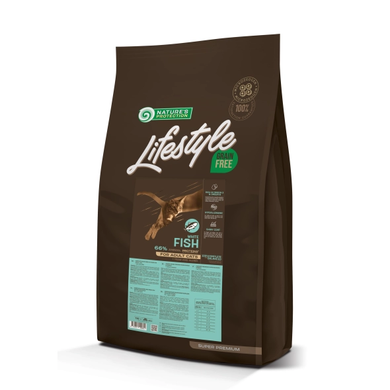 Nature's Protection Lifestyle Grain Free Сухой беззерновой корм с белой рыбой для кошек, 7 кг