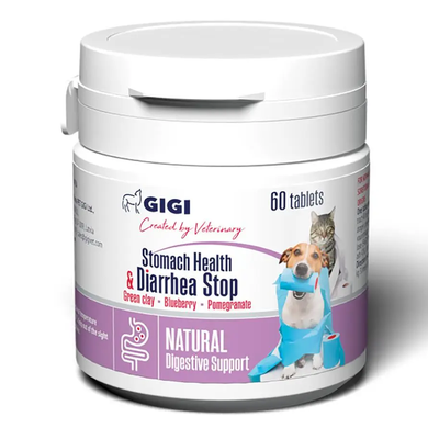 GiGi Stomach Health & Diarrhea Stop N60 Витаминно-минеральный комплекс для нормализации функции пищеварительной системы, 60 табл