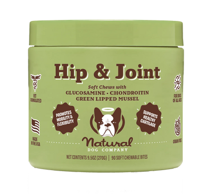 Витаминный комплекс для суставов и связок собак Hip&Joint Natural Dog Company, 90 ед. в банке