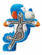 Kong Cross Knots Monkey Іграшка мавпа для собак, S/M