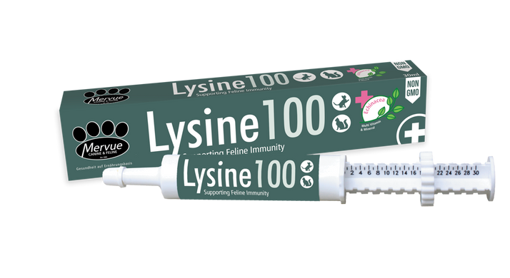 Mervue Lysine 100 Паста Лизин для поддержания иммунитета при вирусных заболеваниях у кошек, 30 мл