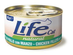 LifeCat консерва куряче філе з яловичиною для котів