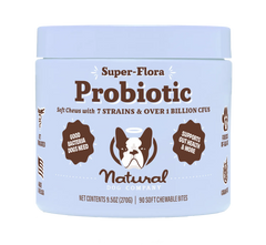 Вітамінний комплекс з пробіотиком SuperFlora Probiotic Natural Dog Company, 90 од в банці