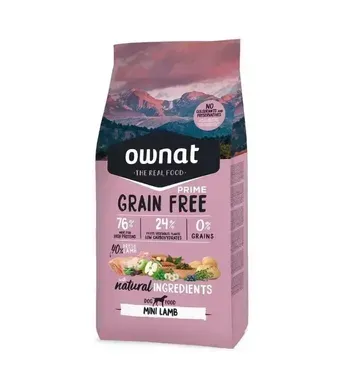 Ownat Prime Dog Mini Lamb Сухой корм с ягненком для собак малых пород, 400 г