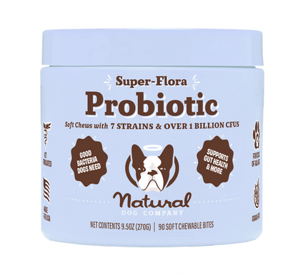 Витаминный комплекс с пробиотиком SuperFlora Probiotic Natural Dog Company, 90 ед.