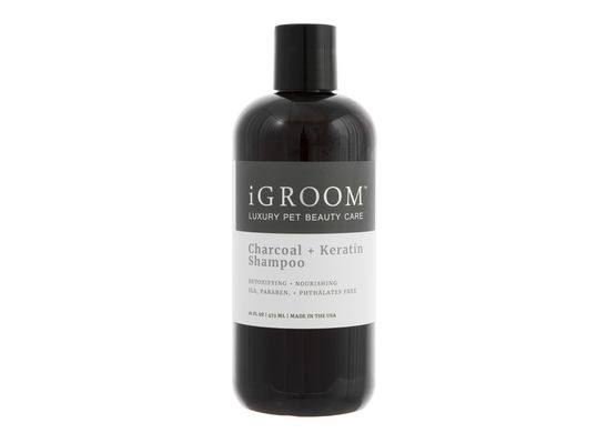 iGroom Charcoal + Keratine Shampoo Шампунь для очищення та живлення шкіри та шерсті