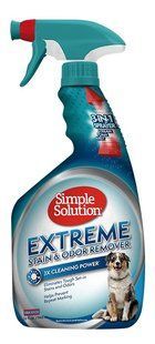 Simple Solution Extreme Stain & Odor Remover Спрей для нейтрализации запахов и пятен кошек и собак, 945 мл
