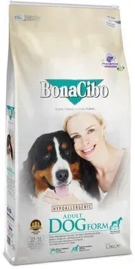 BonaCibo Adult Dog Form Сухий корм з м'ясом курки, анчоусами і рисом для собак із надмірною вагою та для старіючих (9+), 15 кг