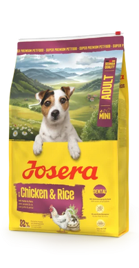 Josera Mini Adult Chicken & Rice (Miniwell) Сухий корм з куркою та рисом для дорослих собак дрібних порід, 3 кг