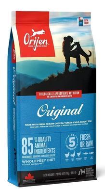 Orijen Original Dog Сухий корм з куркою та індичкою для всіх порід собак, 17 кг