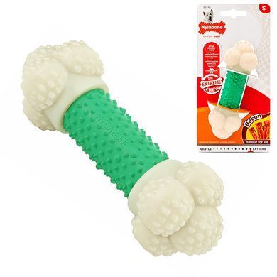Nylabone Extreme Chew Double Action Нилабон Жевательная игрушка со вкусом бекона для собак, S