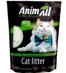 Animall Cat litter Green hill Наповнювач силікагелевий Зелений пагорб для котячого туалету, 3,8 л (1,62 кг)